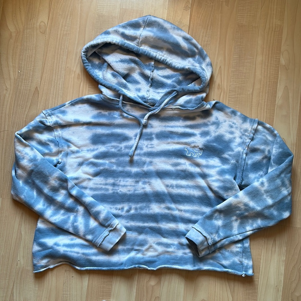 Ivory Ella Cropped Hoodie